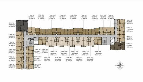 Escent Ubonratchathani : เอสเซ็นท์ อุบลราชธานี - Site Plan