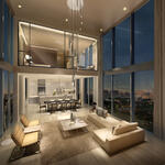 PENTHOUSE LIVING ROOM - ARTIST'S IMPRESSION