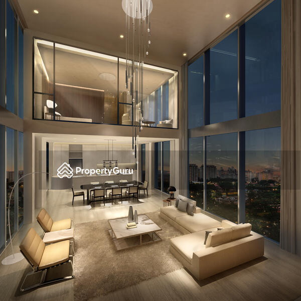 PENTHOUSE LIVING ROOM - ARTIST'S IMPRESSION