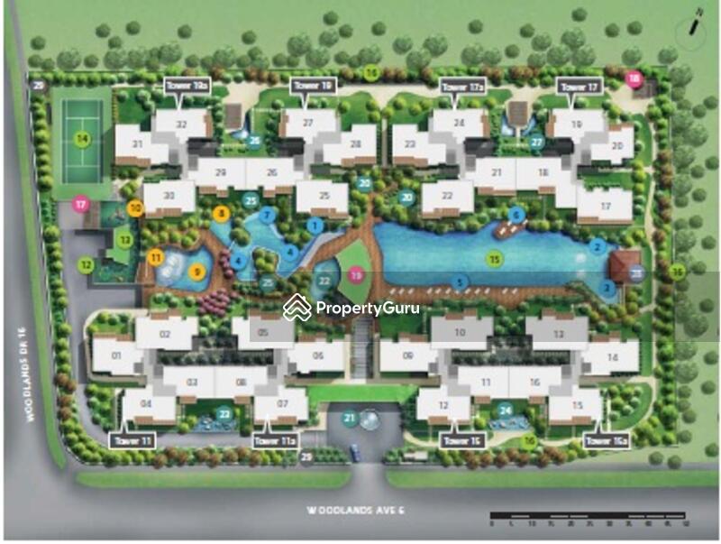 Twin Fountains Executive Condominium located at Admiralty / Woodlands