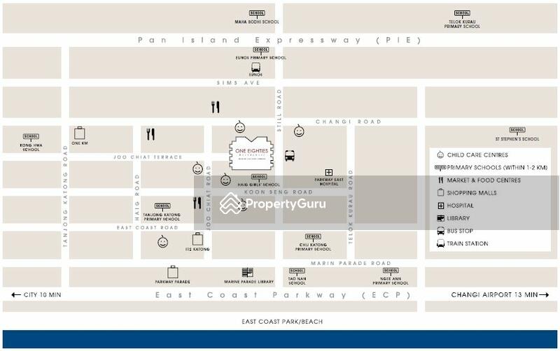 One Eighties Residences Apartment located at East Coast / Marine Parade ...