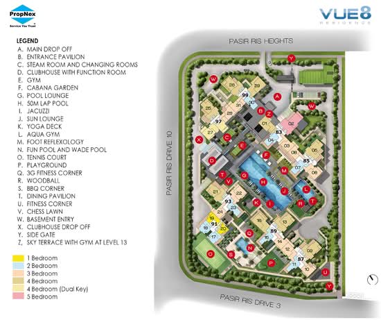 Vue 8 Residence - Site Plan