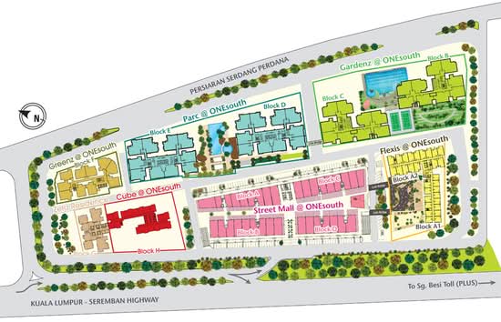 One South - Site Plan - iProperty.com.my