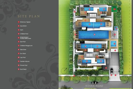 The Bently Residences@Kovan - Site Plan