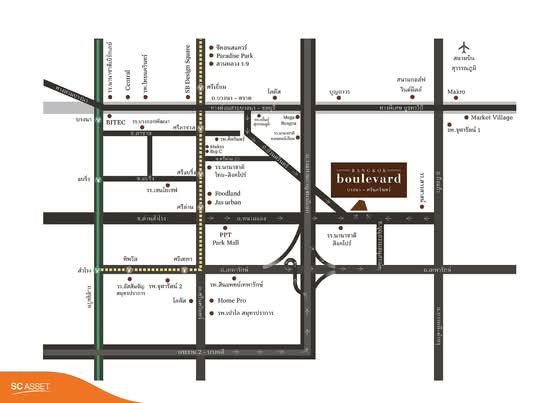 Bangkok Boulevard Bangna-Srinakarin : บางกอก บูเลอวาร์ด บางนา-ศรีนครินทร์ - Site Plan