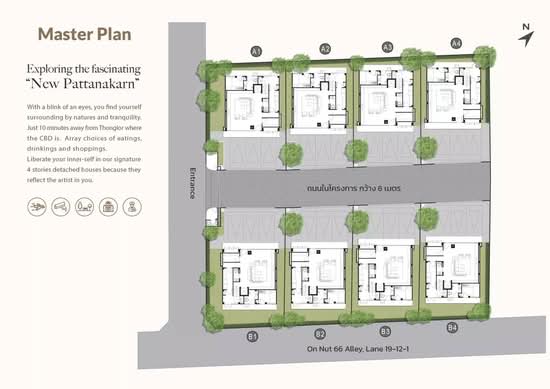 Baan Mukdha Patthanakarn-Srinakarin - Site Plan