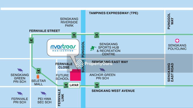 Rivertrees Residences location