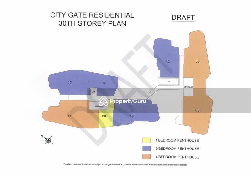 City Gate Apartment located at Beach Road / Bugis / Rochor PropertyGuru Singapore