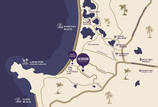 SO Origin Bangtao Beach : โซ ออริจิ้น บางเทา บีช - Site Plan