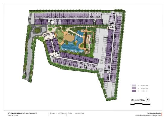 SO Origin Bangtao Beach : โซ ออริจิ้น บางเทา บีช - Site Plan