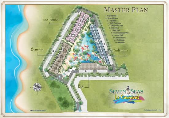 Seven Seas Le Carnival : เซเว่น ซีส์ เลอ คาร์นิวัล - Site Plan