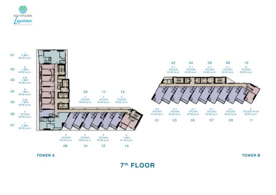 SKYPARK Lucean Jomtien Pattaya - Site Plan