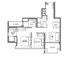 Type B3 2BR- 786 sqft
