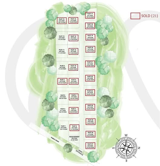 Panorama Black Mountain Pool Villas - Site Plan