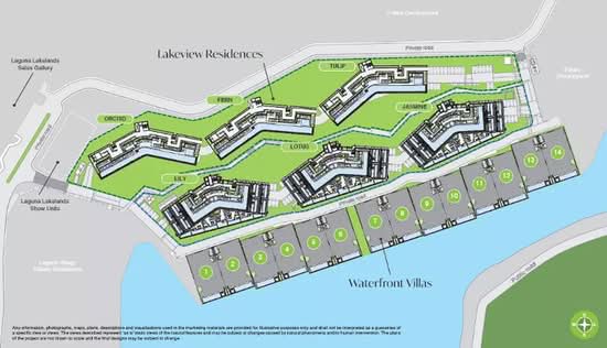 Laguna Lakelands - Lakeview Residences - Site Plan