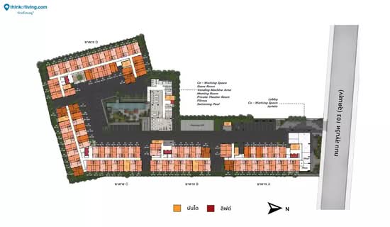 Origin Play Sri Udom Station - Site Plan