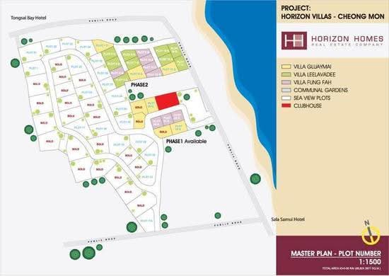 Horizon Villas : ฮอริซอน วิลล่า - Site Plan