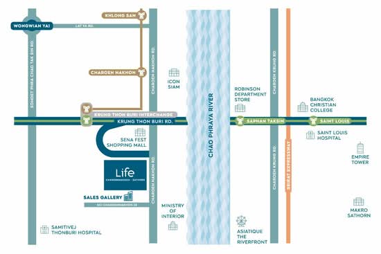 Life Charoennakhon-Sathorn : ไลฟ์ เจริญนคร-สาทร - Site Plan