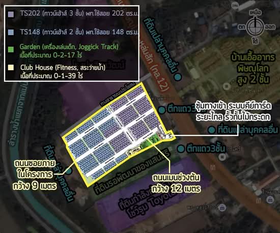 Town Avenue Songkwae-Phitsanulok : ทาวน์ อเวนิว สองแคว-พิษณุโลก - Site Plan