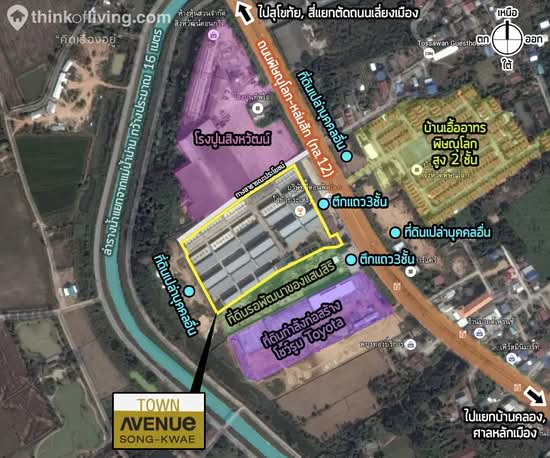 Town Avenue Songkwae-Phitsanulok : ทาวน์ อเวนิว สองแคว-พิษณุโลก - Site Plan