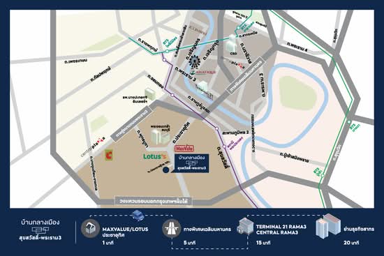 Baan Klang Muang Suksawat-Rama 3 - Site Plan