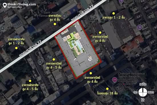 Life Sathorn-Narathiwas 22 : ไลฟ์ สาทร-นราธิวาส 22 - Site Plan