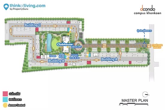 Dcondo Campus Khonkaen : ดีคอนโด แคมปัส ขอนแก่น - Site Plan