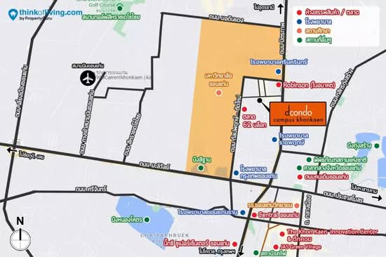 Dcondo Campus Khonkaen : ดีคอนโด แคมปัส ขอนแก่น - Site Plan