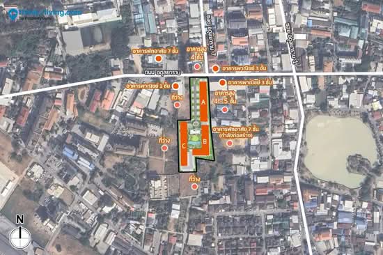 Dcondo Campus Khonkaen : ดีคอนโด แคมปัส ขอนแก่น - Site Plan