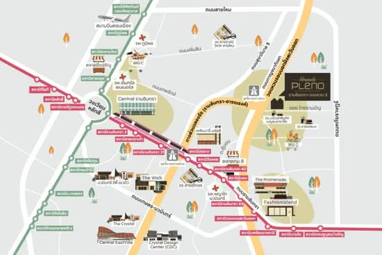 Grande Pleno Ramintra-Wongwaen 2 : แกรนด์ พลีโน่ รามอินทรา-วงแหวน 2 - Site Plan