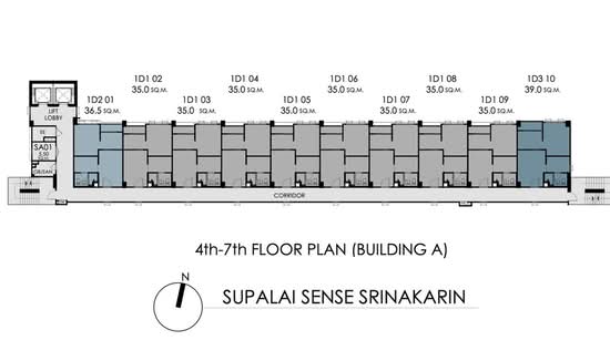 Supalai Sense Srinakarin - Site Plan