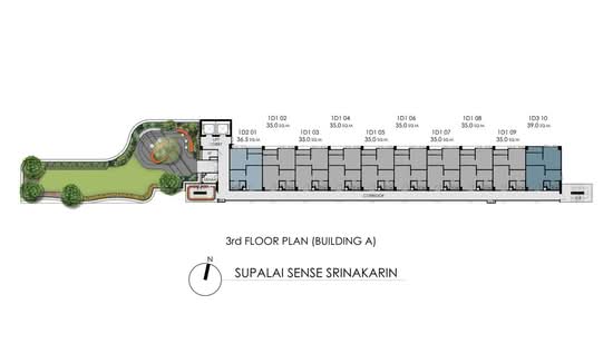 Supalai Sense Srinakarin - Site Plan