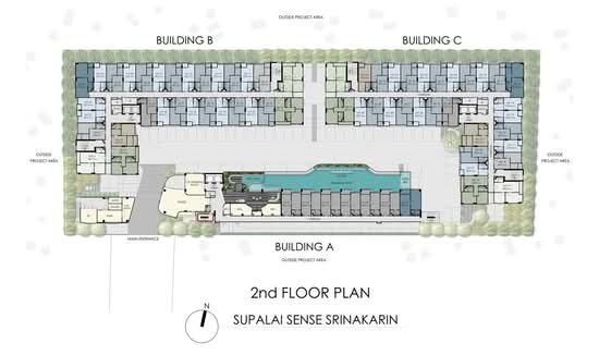 Supalai Sense Srinakarin - Site Plan