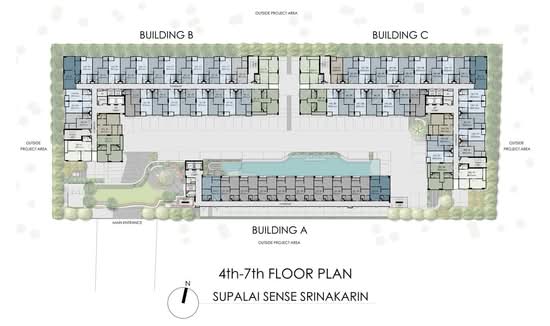 Supalai Sense Srinakarin - Site Plan