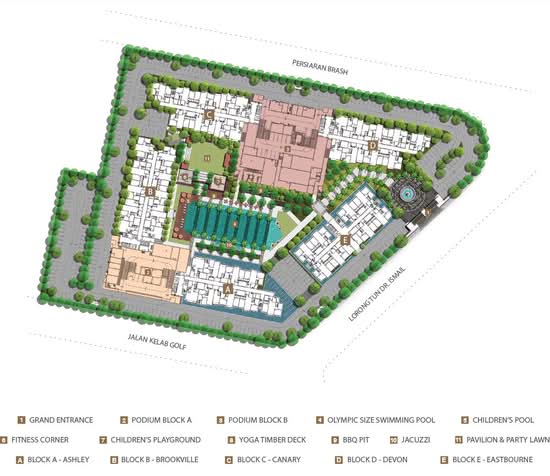 Upper East @ Tiger Lane - Site Plan - iProperty.com.my