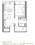 Type C (1 Bedroom 1 )