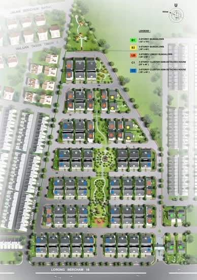 Ridgewood @ Taman Bercham Permai - Site Plan - iProperty.com.my