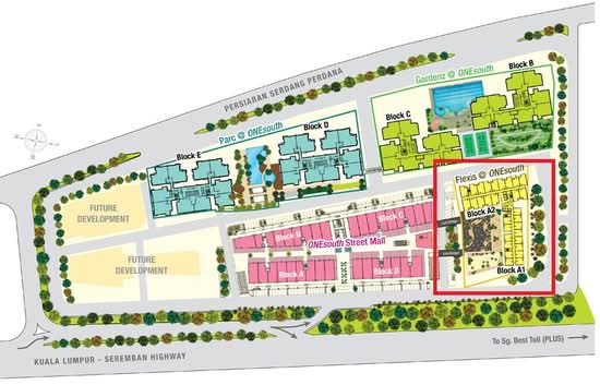 Flexis @ One South - Site Plan - iProperty.com.my
