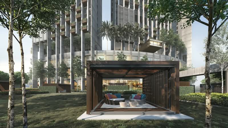 Service Residence for Rent at Lumi Tropicana Serviced Residence - Ee Ming Lim - Outdoor Garden Cabana - PropertyGuru.com.my