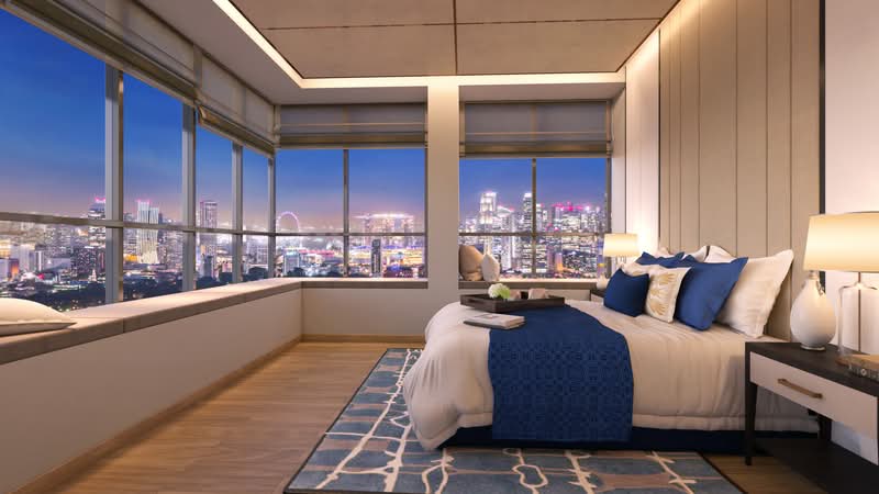 8 Saint Thomas Condominium For Sale at S$ 1,650,000 | PropertyGuru Singapore - 8 St Thomas - Bedroom with a View