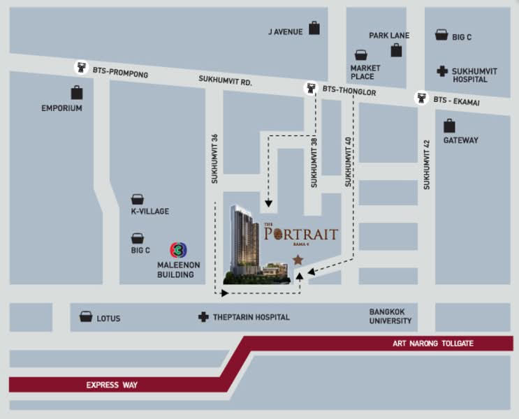 The Portrait Rama4, Bangkok, ถนน พระราม 4, Phra Kanong, Khlong Toei, Bangkok, 1 Bedroom, 27 sqm, Condo For Rent, by Sutep Rodduaybun, 500198892 - DDproperty.com