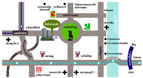 Motif Condo : โมทีฟ คอนโด สาทร-วงเวียนใหญ่ - Site Plan