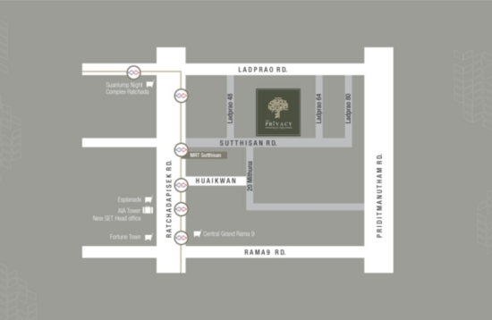 The Privacy Ratchada-Sutthisan - Site Plan