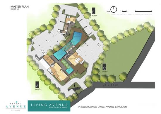 Living Avenue Bangsaen - Site Plan