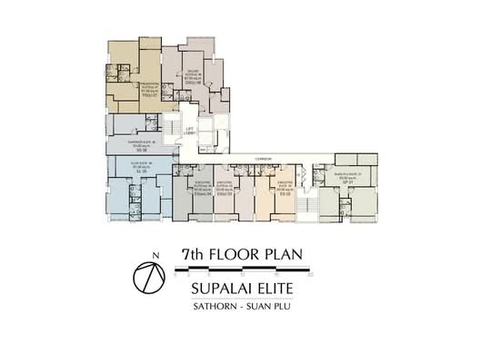 Supalai Elite Sathorn-Suanplu : ศุภาลัย เอลีท สาทร-สวนพลู - Site Plan