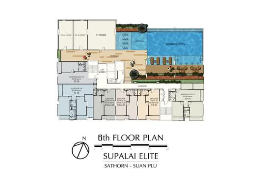 Supalai Elite Sathorn-Suanplu : ศุภาลัย เอลีท สาทร-สวนพลู - Site Plan