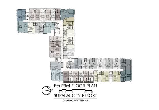 Supalai City Resort Chaengwatthana : ศุภาลัย ซิตี้ รีสอร์ท แจ้งวัฒนะ - Site Plan