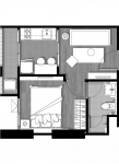 1 Bedroom 27 sq.m