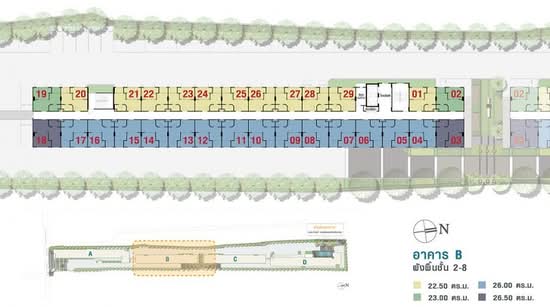 Lumpini Ville Sukhumvit 76-Bearing Station : ลุมพินี วิลล์ สุขุมวิท 76-แบริ่ง สเตชั่น - Site Plan
