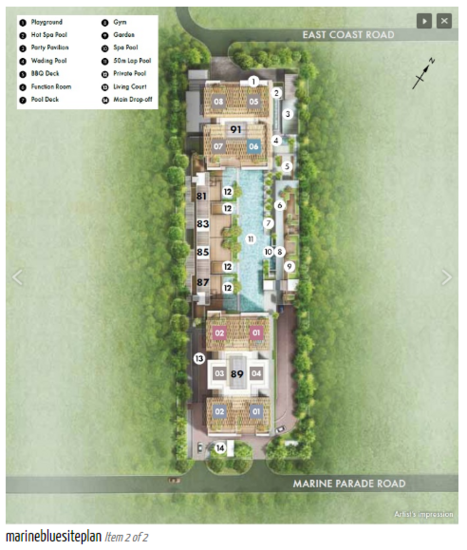 Marine Blue - Site Plan